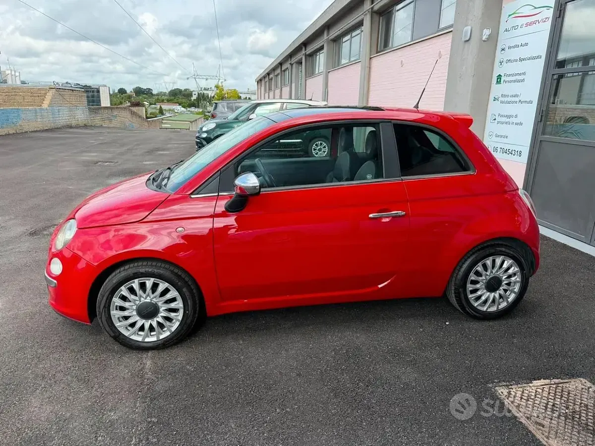 Usata Fiat 500 Lounge 75 CV (55 kW) 2009 Rosso Cabrio