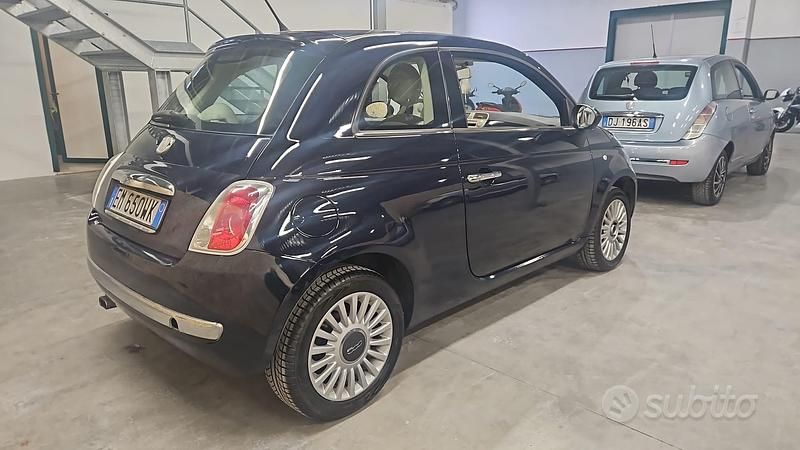 Usata Fiat 500 Lounge 69 CV (50 kW) 2012 Blu Berlina