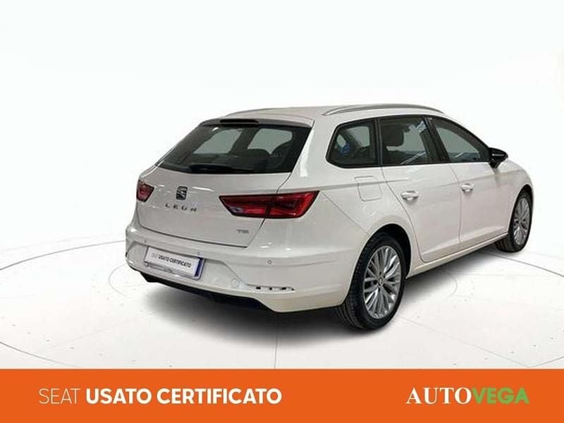 Usata Seat Leon ST Business 131 CV (96 kW) 2020 Bianco pastello Station wagon