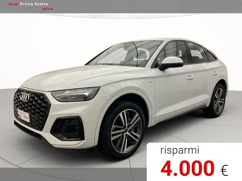 Bianco ghiacciaio metallizzato Usata 2022 Audi Q5 Sportback S-Line SUV | 31.900 € (Super prezzo) - Immagine 1/4