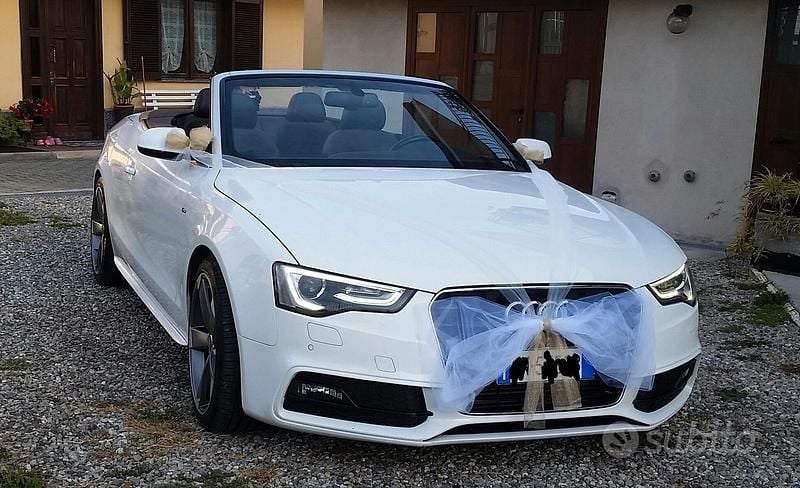 Usata Audi A5 Cabriolet S-Line 177 CV (130 kW) 2012 Bianco Cabrio