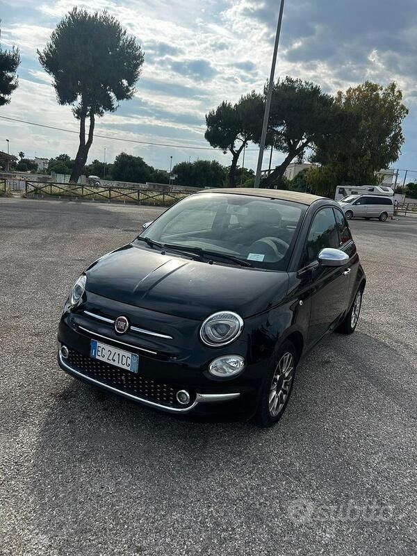 Usata Fiat 500C 69 CV (50 kW) 2012 Nero Cabrio