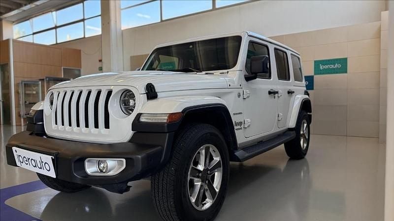 Usata Jeep Wrangler Unlimited Sahara 272 CV (200 kW) 2021 Bianco SUV