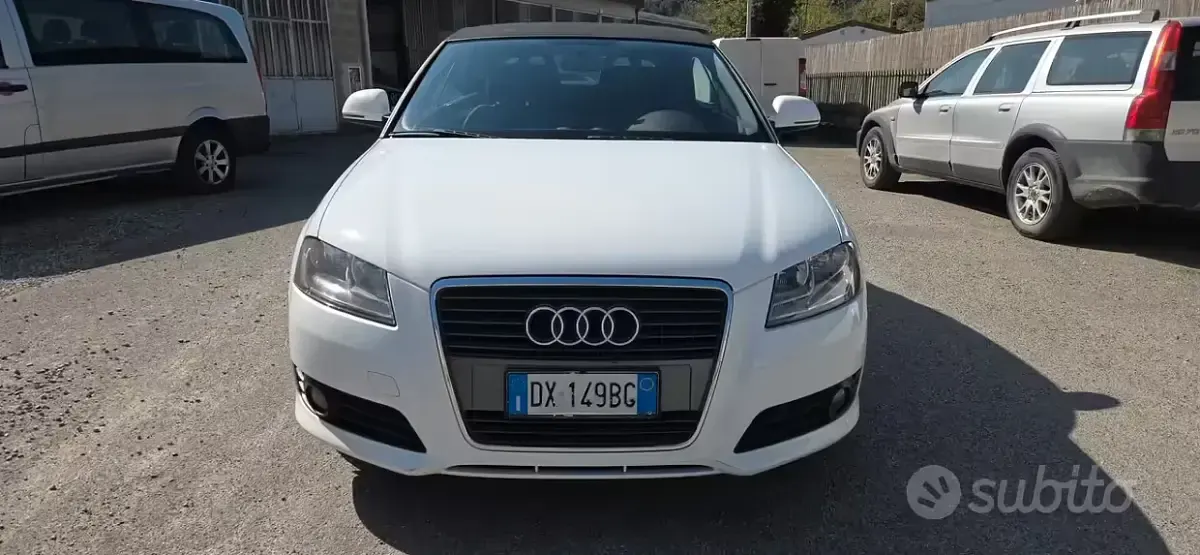 Usata Audi A3 Cabriolet Ambition 105 CV (77 kW) 2009 Bianco Cabrio