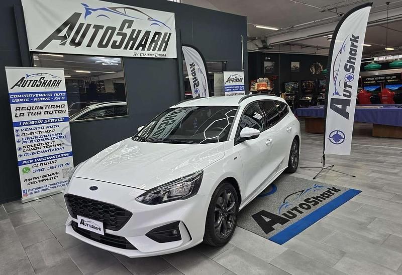 Usata Ford Focus ST-Line 125 CV (91 kW) 2020 Bianco Station wagon