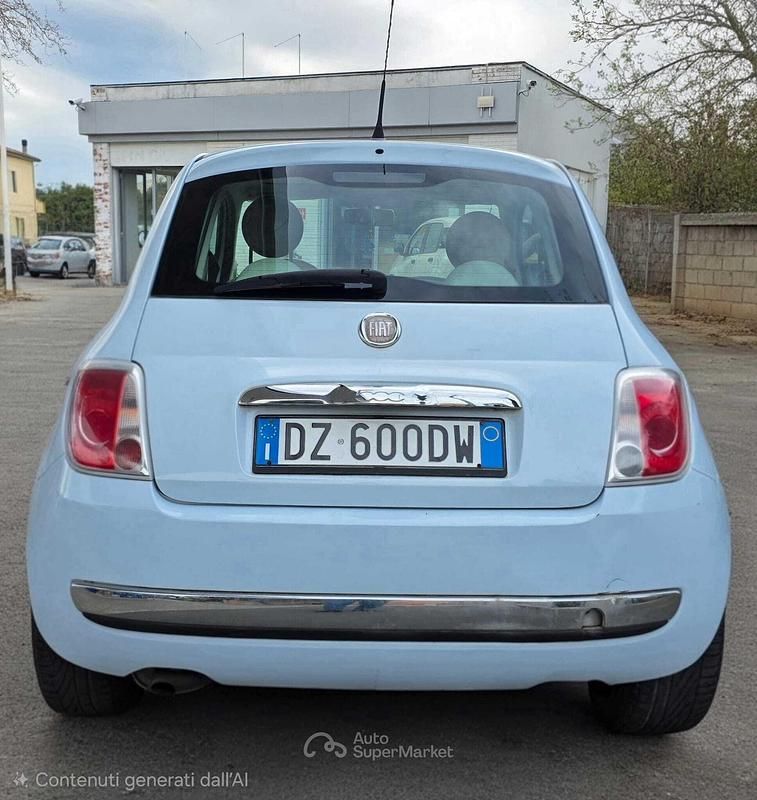 Usata Fiat 500 Lounge 69 CV (50 kW) 2009 Blu Cabrio