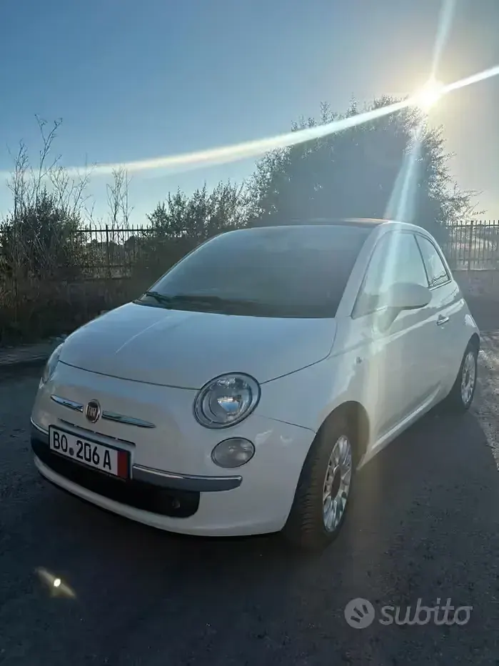 Usata Fiat 500C 69 CV (50 kW) 2011 Bianco Cabrio