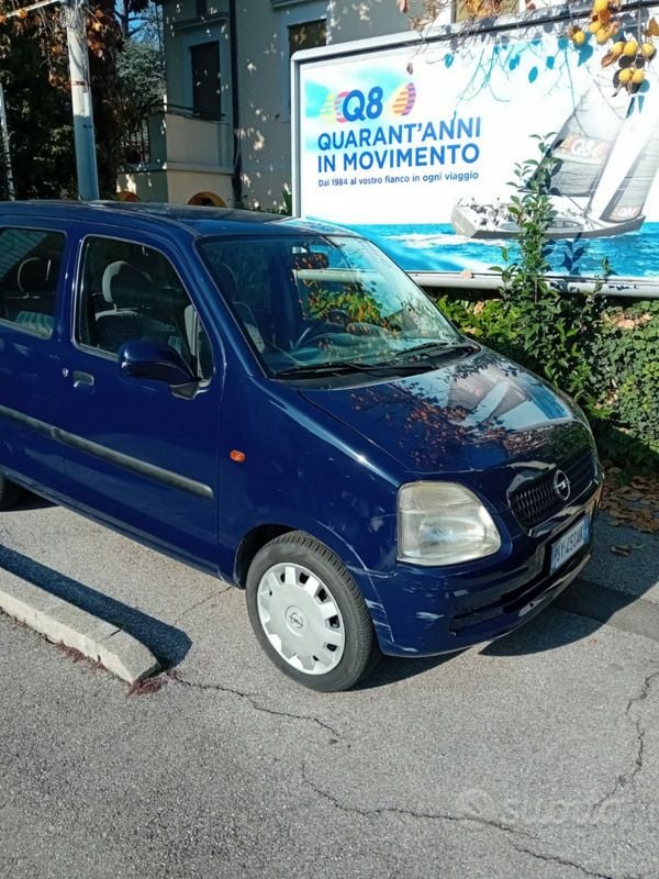 Blu Usata 2001 Opel Agila Due volumi | 1400 € (Buon prezzo) - Immagine 1/4