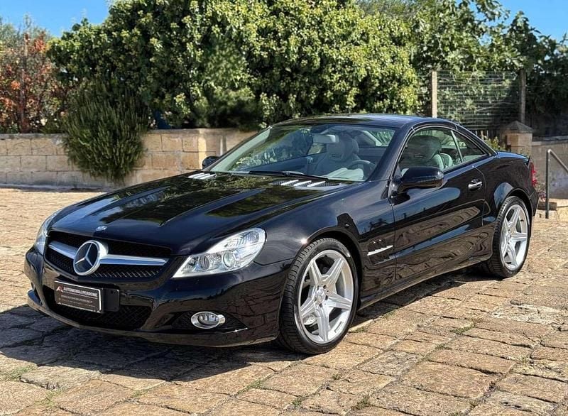 Usata Mercedes SL500 AMG 386 CV (283 kW) 2008 Nero ossidiana Cabrio