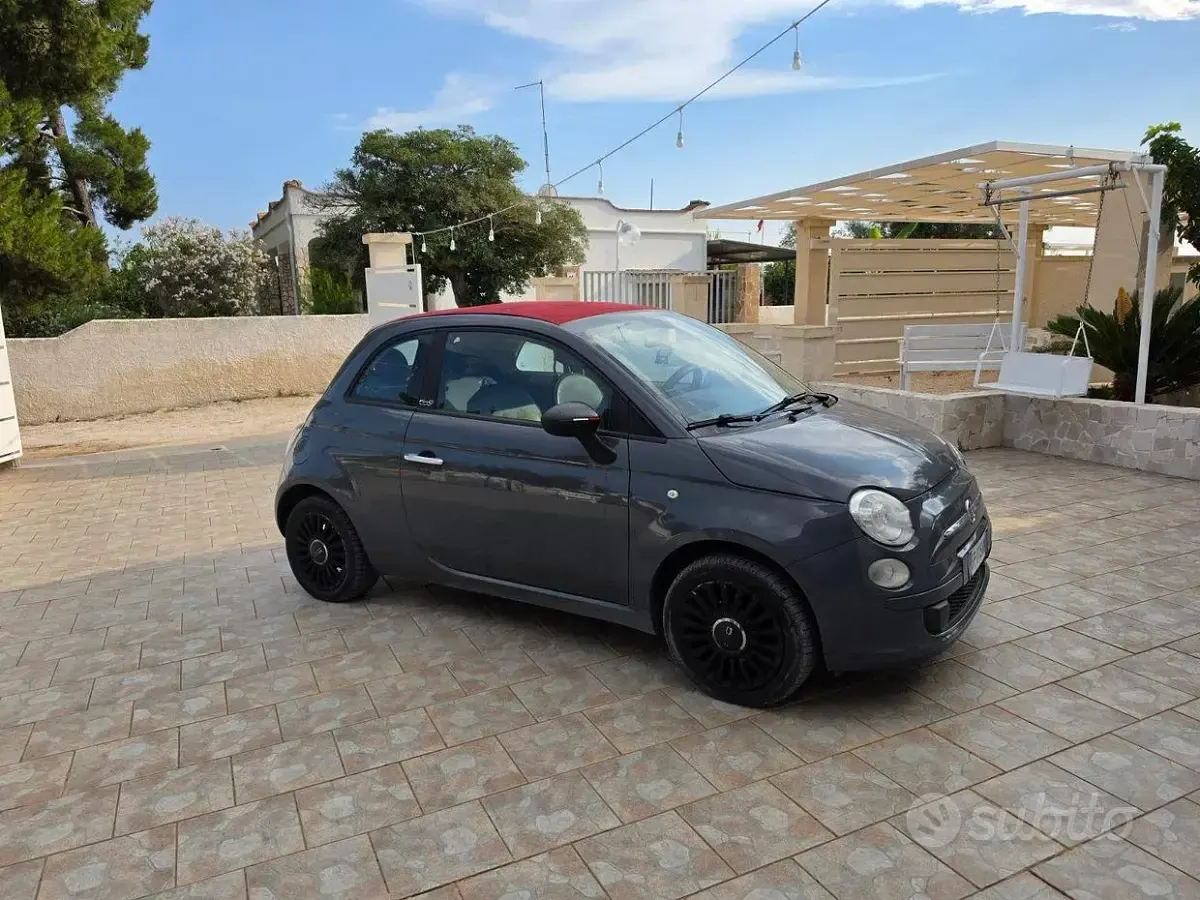 Usata Fiat 500 69 CV (50 kW) 2010 Grigio Cabrio
