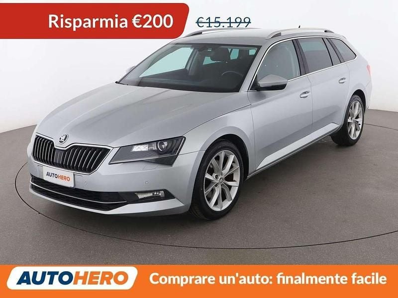 Argento Usata 2017 Skoda Superb Ambition Station wagon | 14.999 € (Buon prezzo) - Immagine 1/3