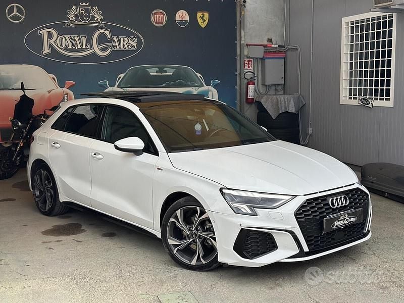 Usata Audi A3 S-Line 150 CV (110 kW) 2022 Bianco Berlina