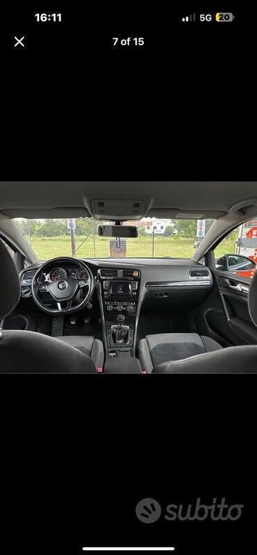 Usata VW Golf VII 125 CV (91 kW) 2013 Nero Berlina