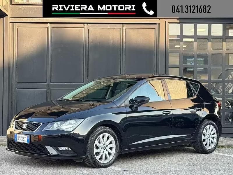 Usata Seat Leon Style 115 CV (84 kW) 2018 Nero Berlina