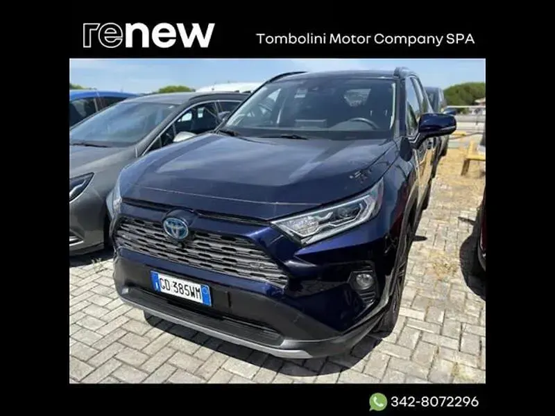 Usata Toyota RAV4 Hybrid Lounge 218 CV (160 kW) 2021 Blu metallizzato SUV