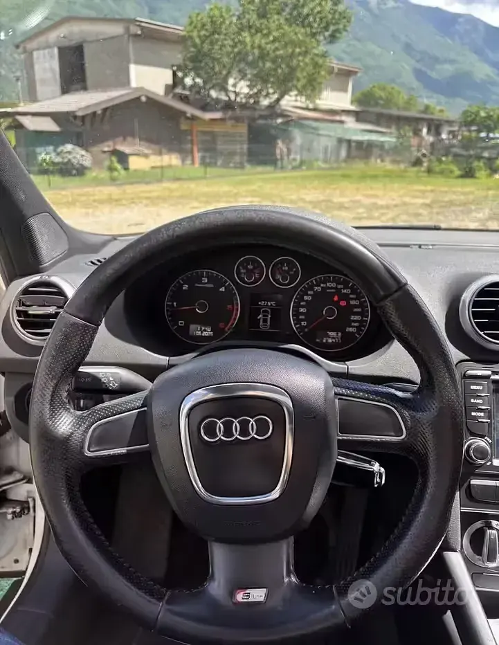 Usata Audi A3 S-Line 170 CV (125 kW) 2009 Bianco Utilitaria