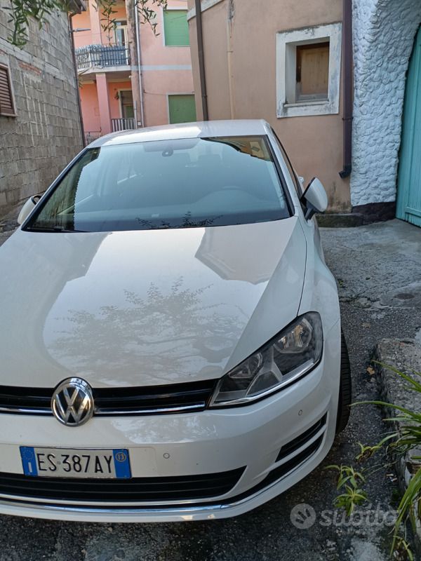 Usata VW Golf VII 110 CV (80 kW) 2013 Bianco Berlina
