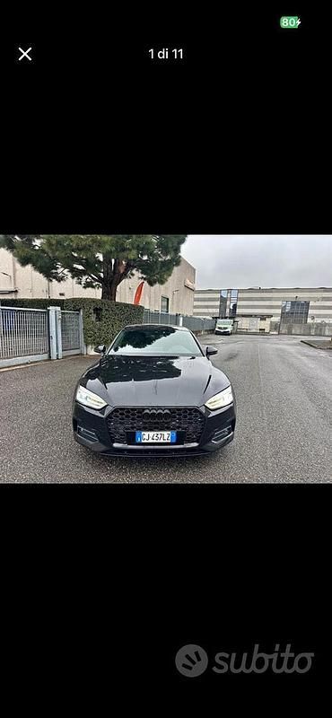 Usata Audi A5 190 CV (139 kW) 2017 Nero Coupé