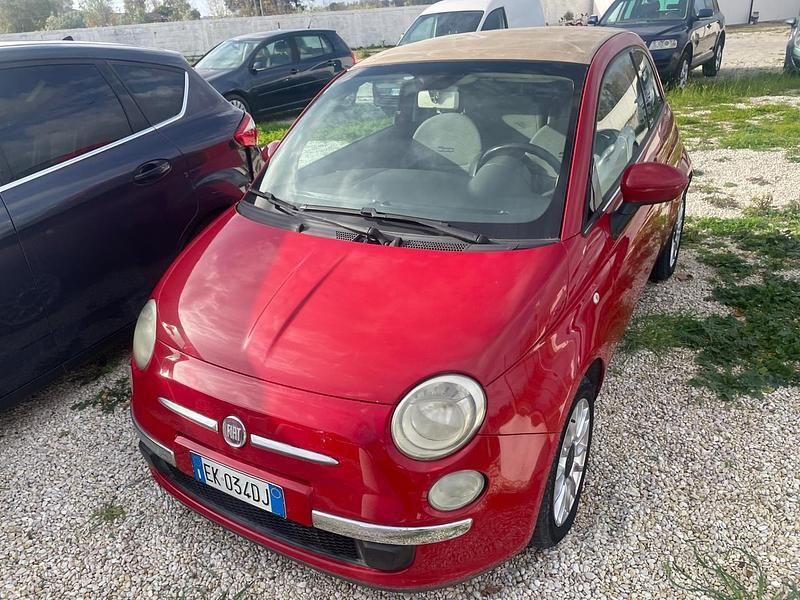 Usata Fiat 500C Lounge 95 CV (69 kW) 2011 Rosso Cabrio