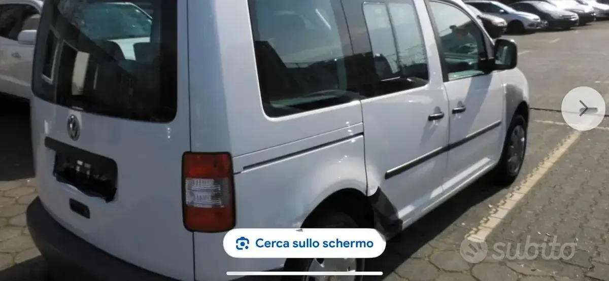 Usata VW Caddy Life 103 CV (75 kW) 2009 Bianco Monovolume