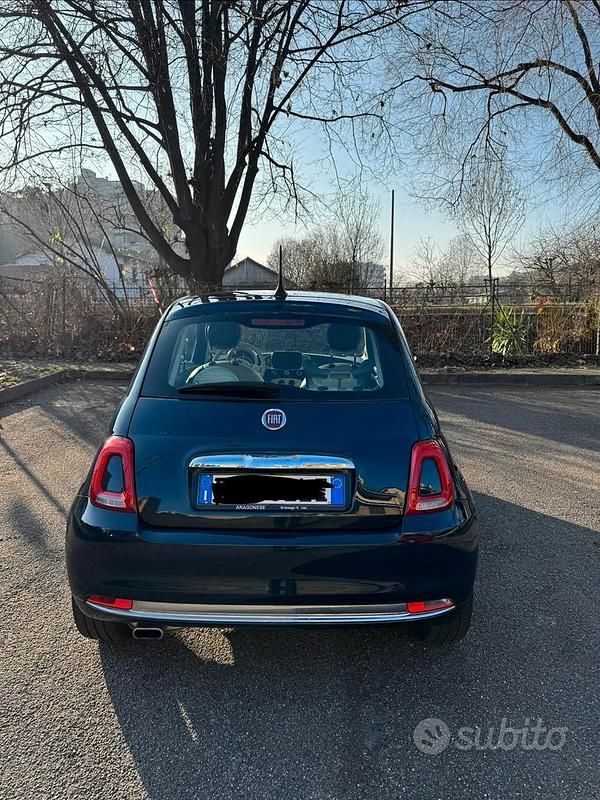 Usata Fiat 500 Lounge 105 CV (77 kW) 2019 Blu Utilitaria