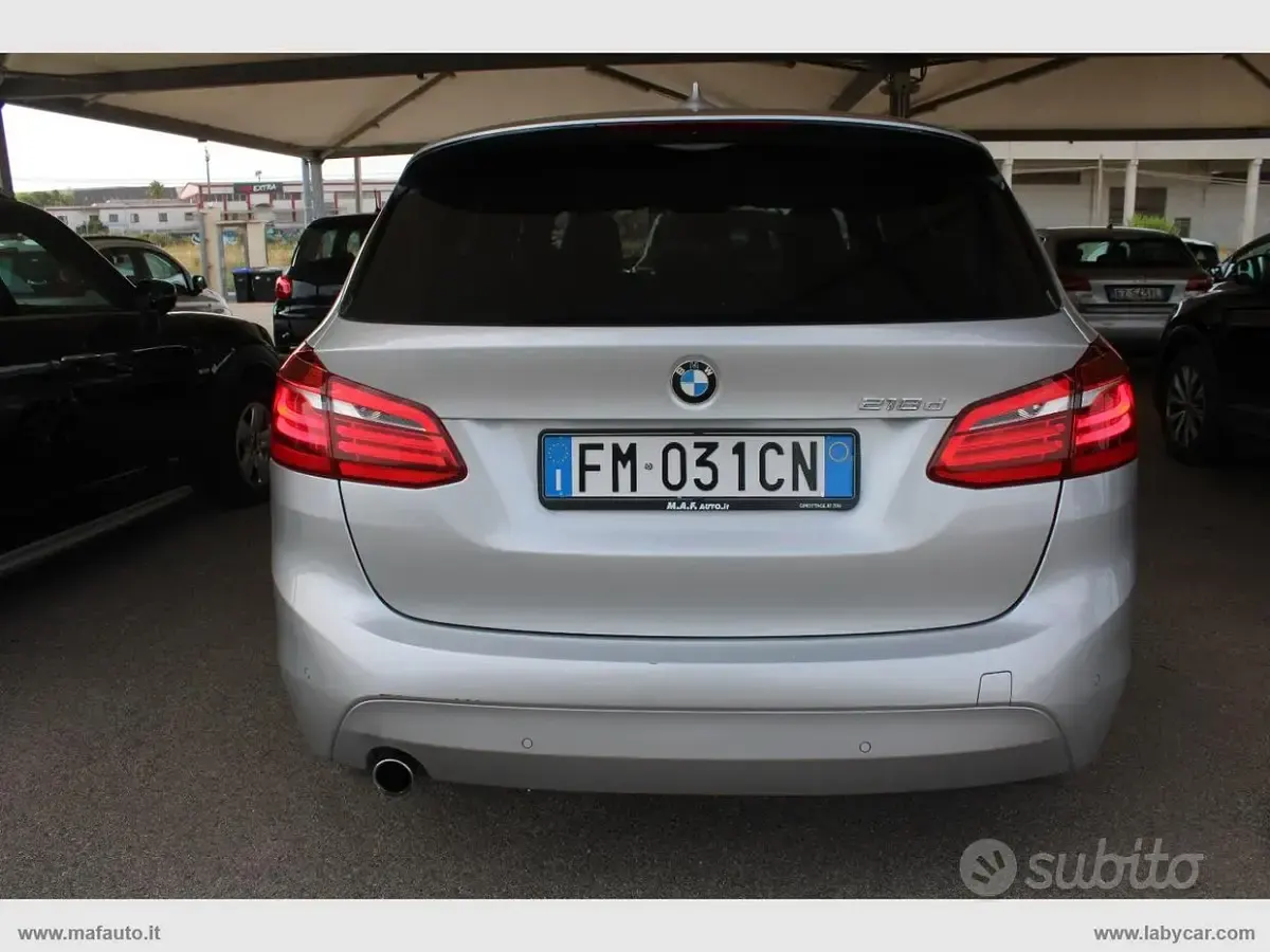 Usata BMW 218 Active Tourer Luxury Line 150 CV (110 kW) 2017 Argento Monovolume
