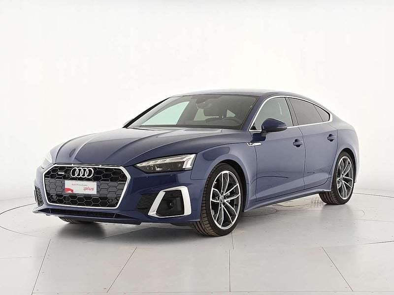 Blu/azzurro Usata 2024 Audi A5 Sportback S-Line Due volumi | 44.900 € (Buon prezzo) - Immagine 1/4