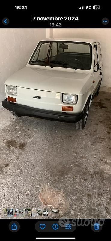 Bianco Usata 1970 Fiat 126 Due volumi | 2700 € - Immagine 1/4