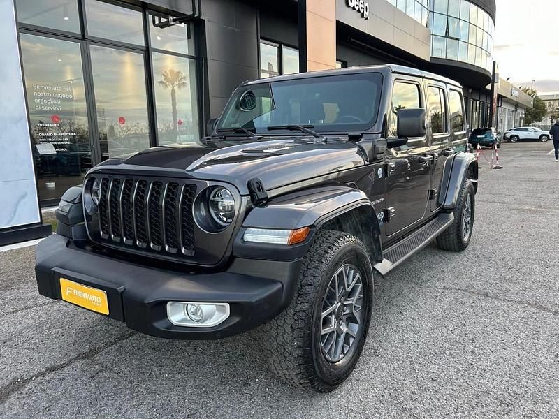 Grigio Usata 2021 Jeep Wrangler Sahara SUV | 59.900 € (Molto cara) - Immagine 1/4