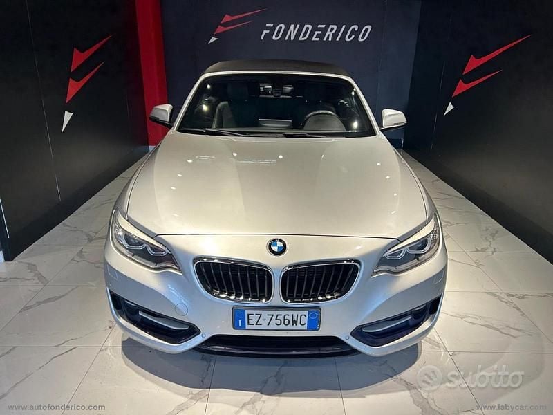 Usata BMW 220 Sport Line 190 CV (139 kW) 2015 Grigio Cabrio