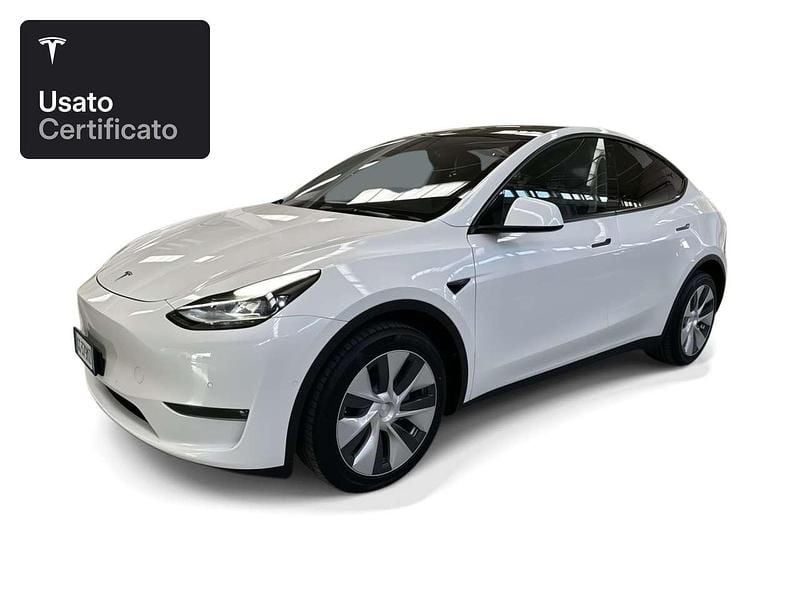Pearl white multicoat Usata 2021 Tesla Model Y Long Range AWD SUV | 34.100 € (Ottimo prezzo) - Immagine 1/4