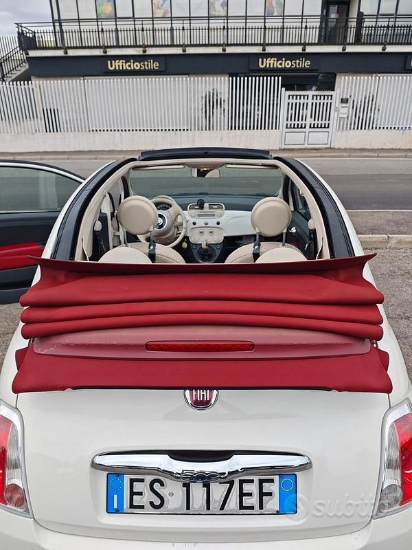 Usata Fiat 500C S 95 CV (69 kW) 2013 Bianco Cabrio
