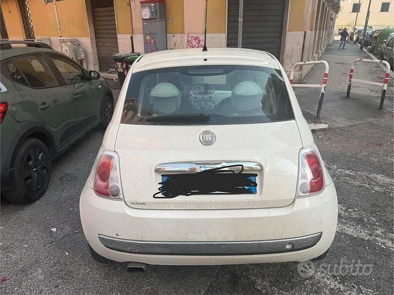 Usata Fiat 500 Lounge 69 CV (50 kW) 2010 Bianco Berlina