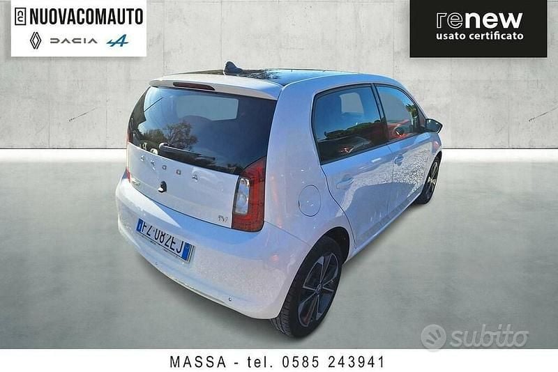 Usata Skoda Citigo-e IV Style 61 kW (83 CV) 2020 Bianco Utilitaria