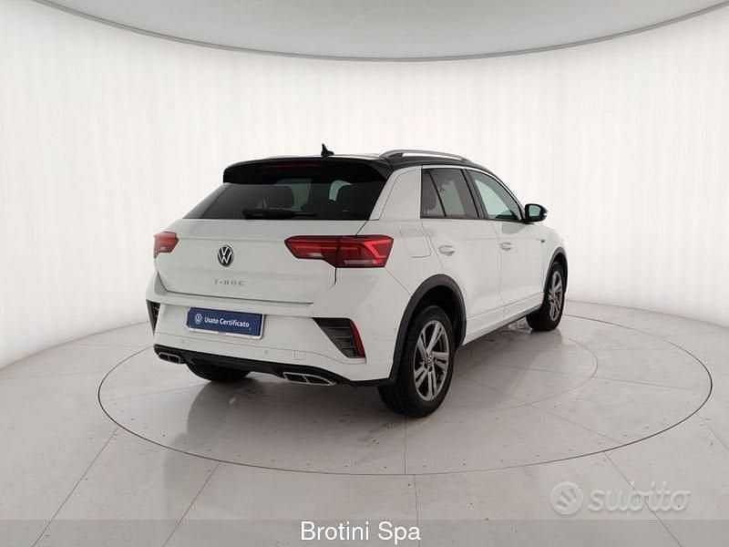 Usata VW T-Roc R-line 110 CV (80 kW) 2023 Bianco SUV