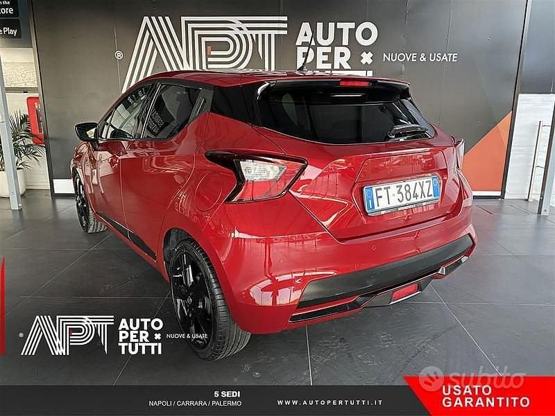 Usata Nissan Micra Tekna 90 CV (66 kW) 2019 Rosso Utilitaria