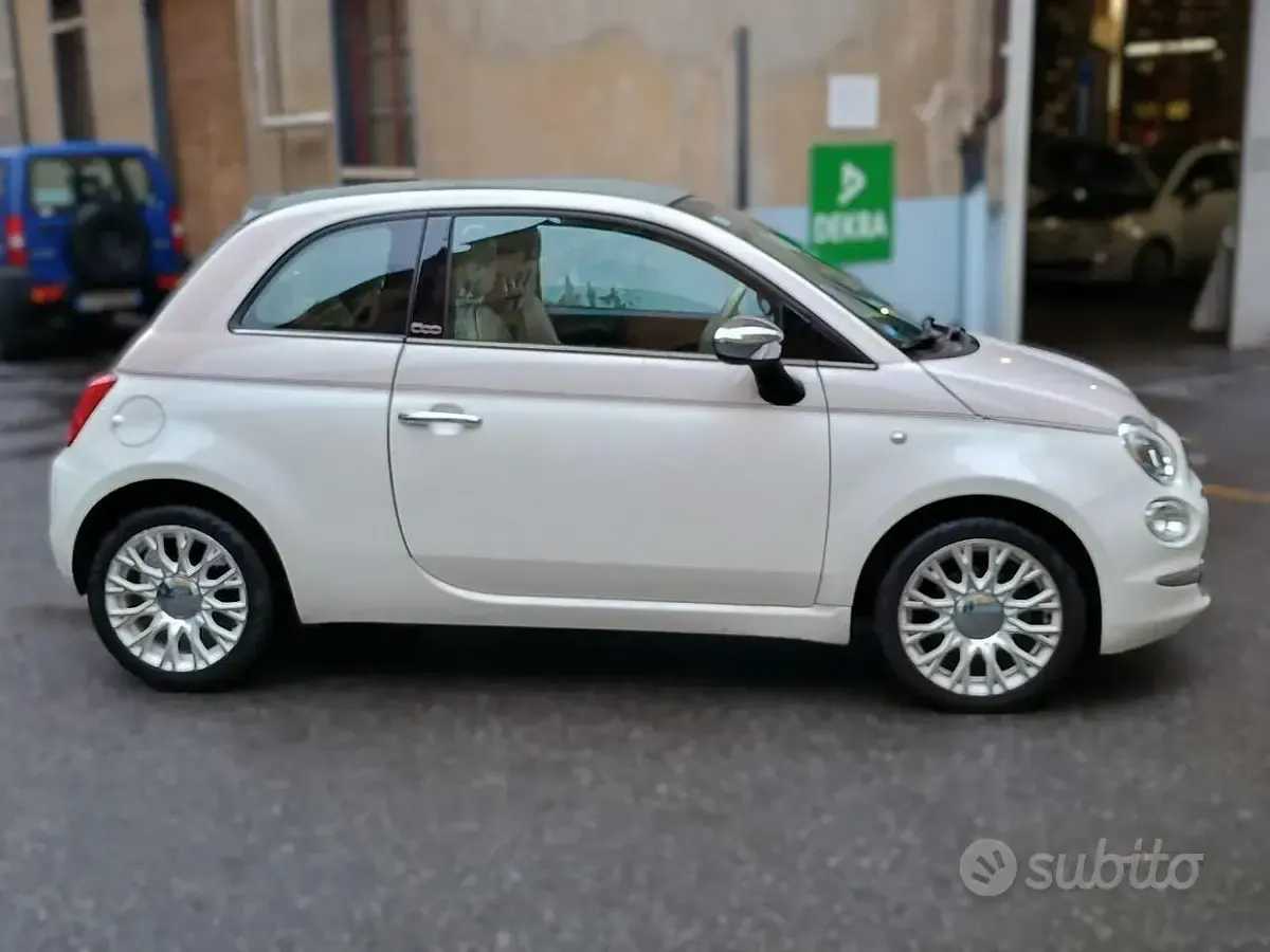 Usata Fiat 500C 95 CV (69 kW) 2017 Bianco Cabrio