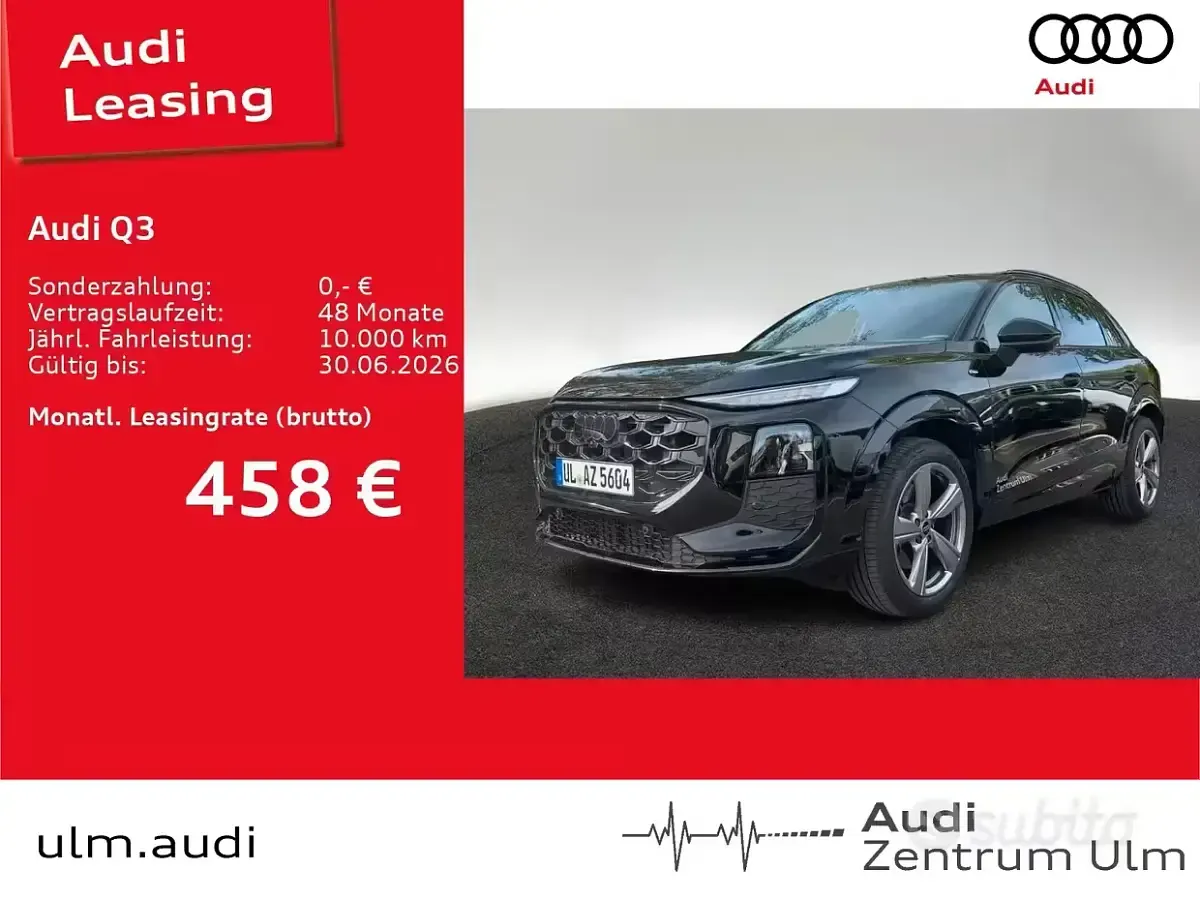 Usata Audi Q3 S-Line 150 CV (110 kW) 2025 Nero SUV