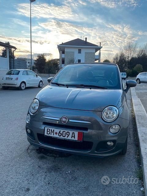 Usata Fiat 500 69 CV (50 kW) 2014 Grigio Cabrio