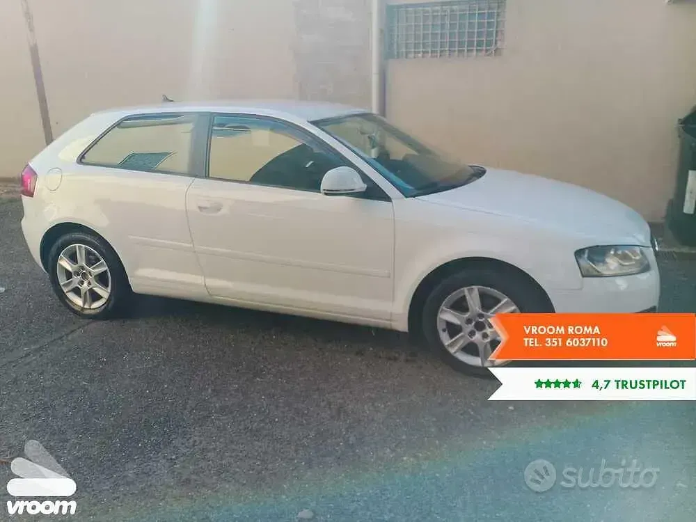 Usata Audi A3 Ambition 160 CV (117 kW) 2010 Bianco Utilitaria