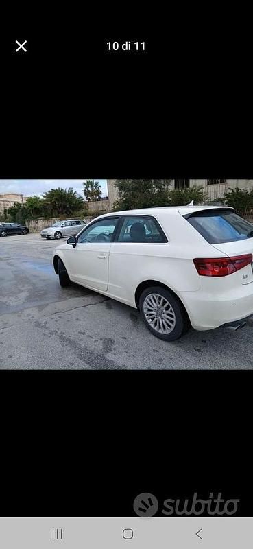 Usata Audi A3 2013 Bianco Berlina