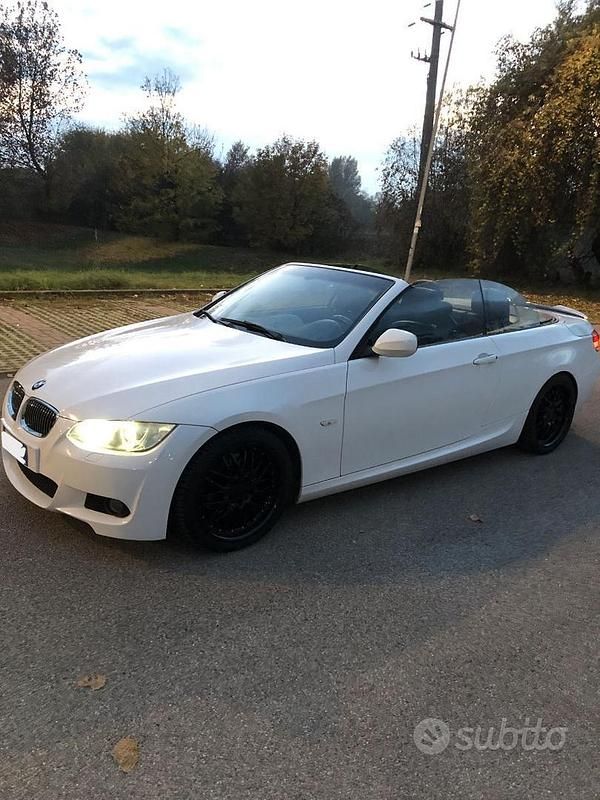 Usata BMW 320 Cabriolet Efficient Dynamics 177 CV (130 kW) 2009 Bianco Cabrio