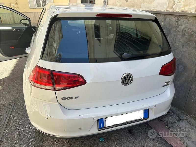 Usata VW Golf VII 90 CV (66 kW) 2014 Bianco Berlina