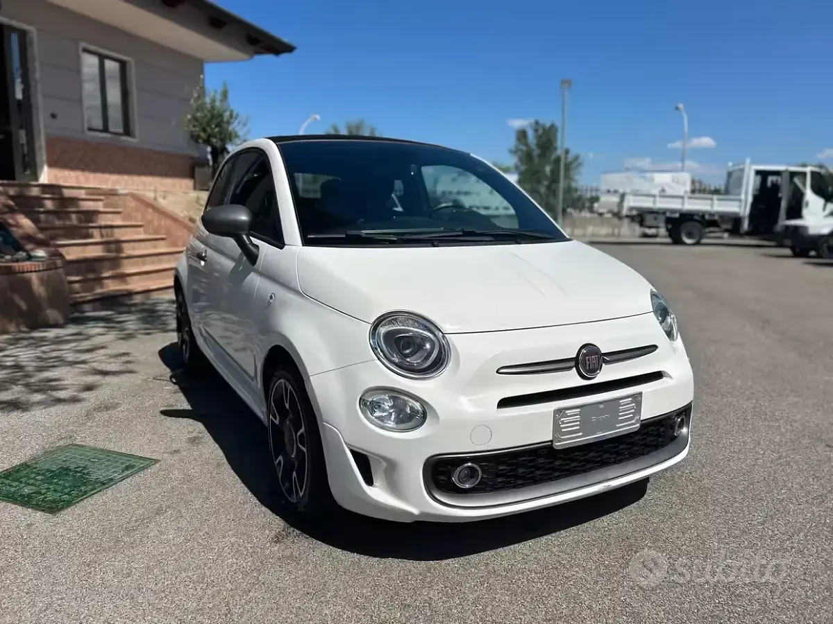Usata Fiat 500C S 105 CV (77 kW) 2016 Bianco Cabrio