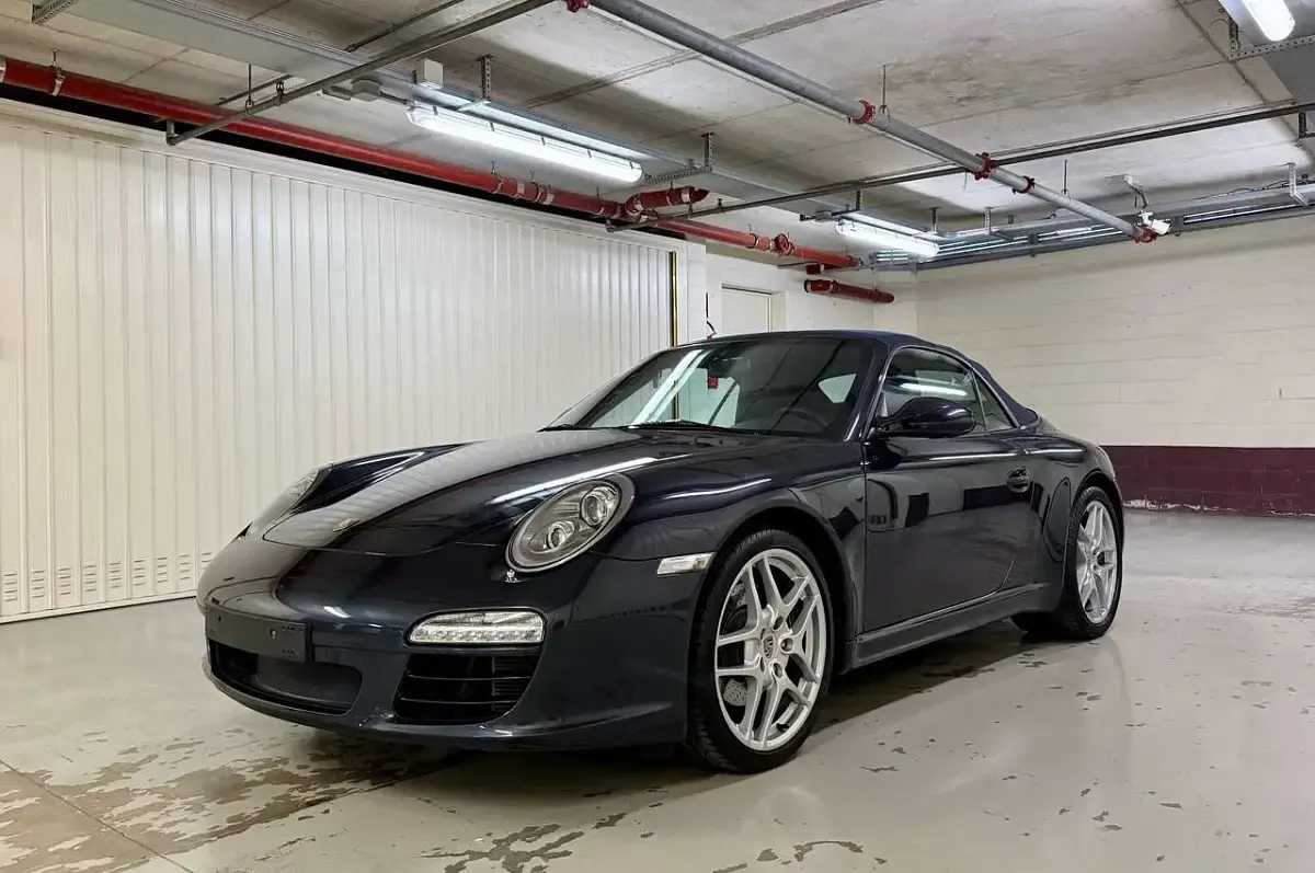 Usata Porsche 997 345 CV (253 kW) 2009 Atlas grey Cabrio
