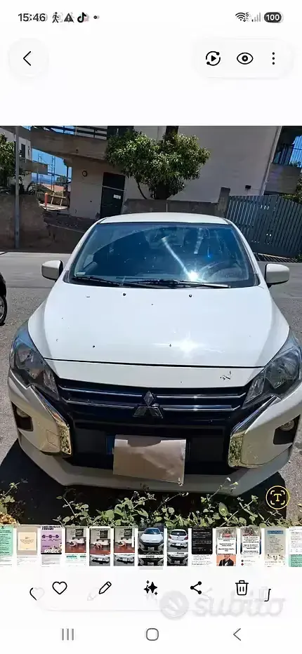 Usata Mitsubishi Space Star 80 CV (58 kW) 2021 Bianco Utilitaria