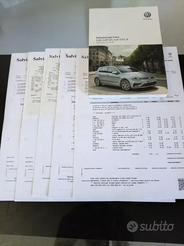 Usata VW Golf VII 150 CV (110 kW) 2019 Nero Berlina