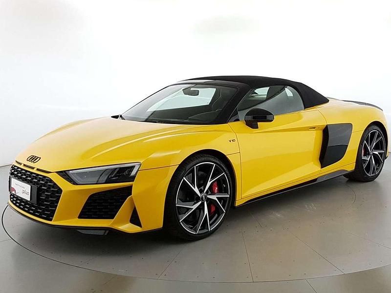 Usata Audi R8 Spyder Performance 620 CV (456 kW) 2022 Giallo vegas Cabrio