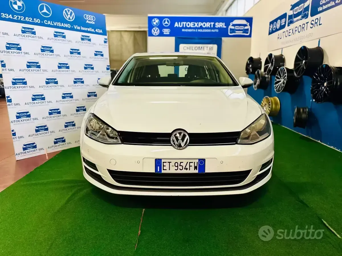 Usata VW Golf VII 105 CV (77 kW) 2013 Bianco Berlina