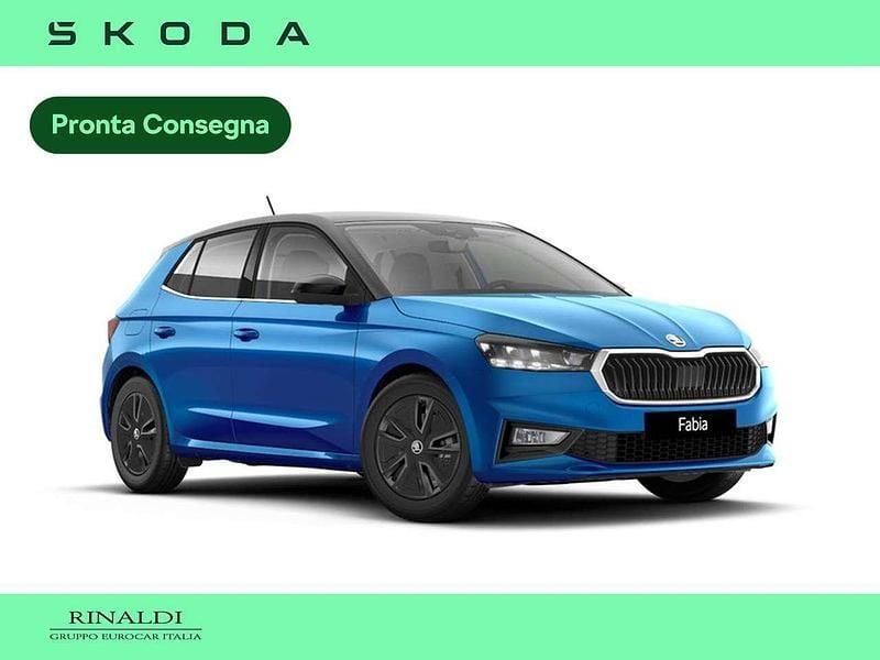 Nuova Skoda Fabia 95 CV (69 kW) 2026 Blu race metallizzato nero tulipano perl Utilitaria